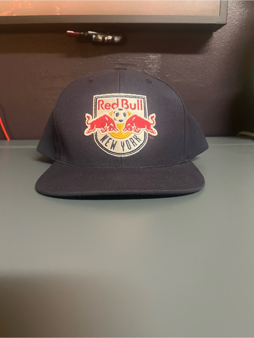 Mitchell & Ness New York Red Bulls Navy Snapback Hat